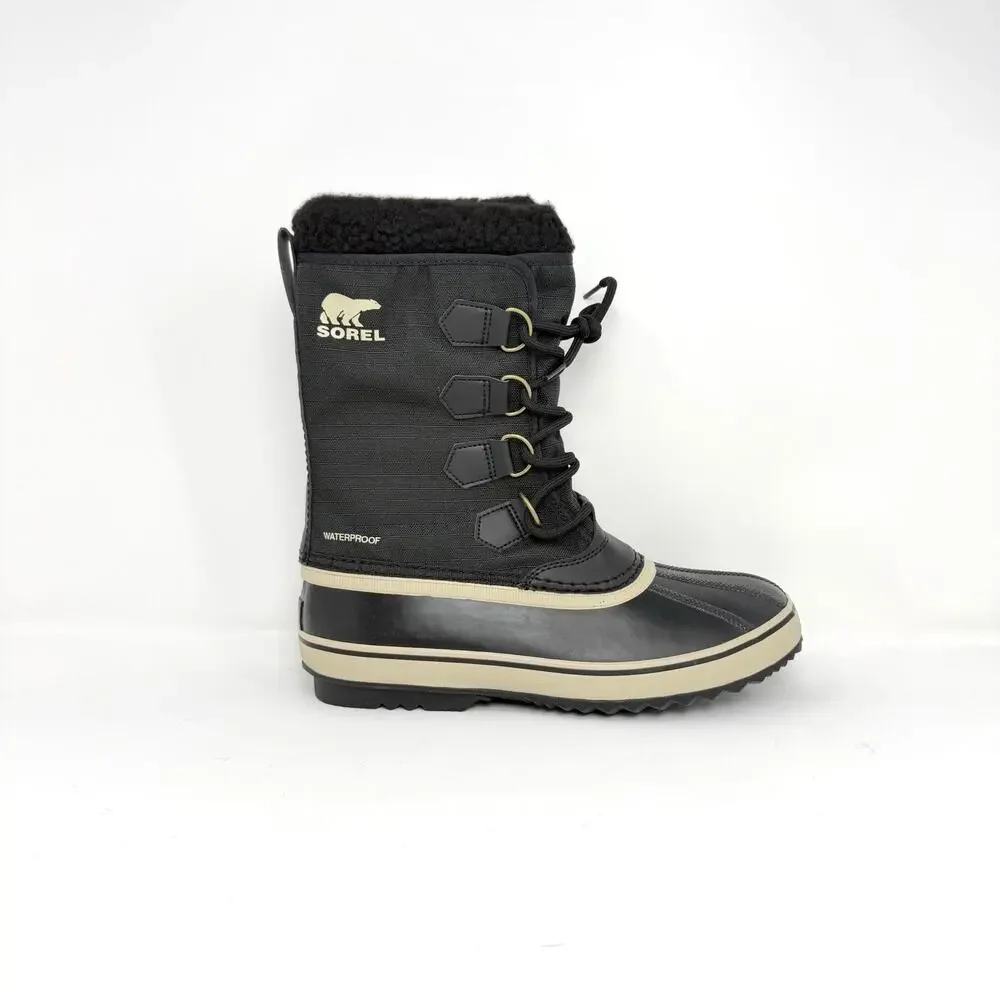 SOREL 1964 Pac Nylon Men's Waterproof Winter Boots Black Size 8 New
